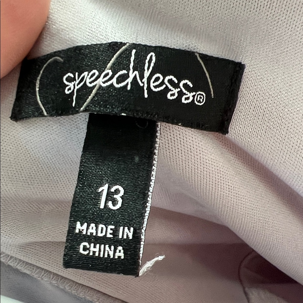 Speechless Light Blue Lace Prom Dress - Picture 2 of 3